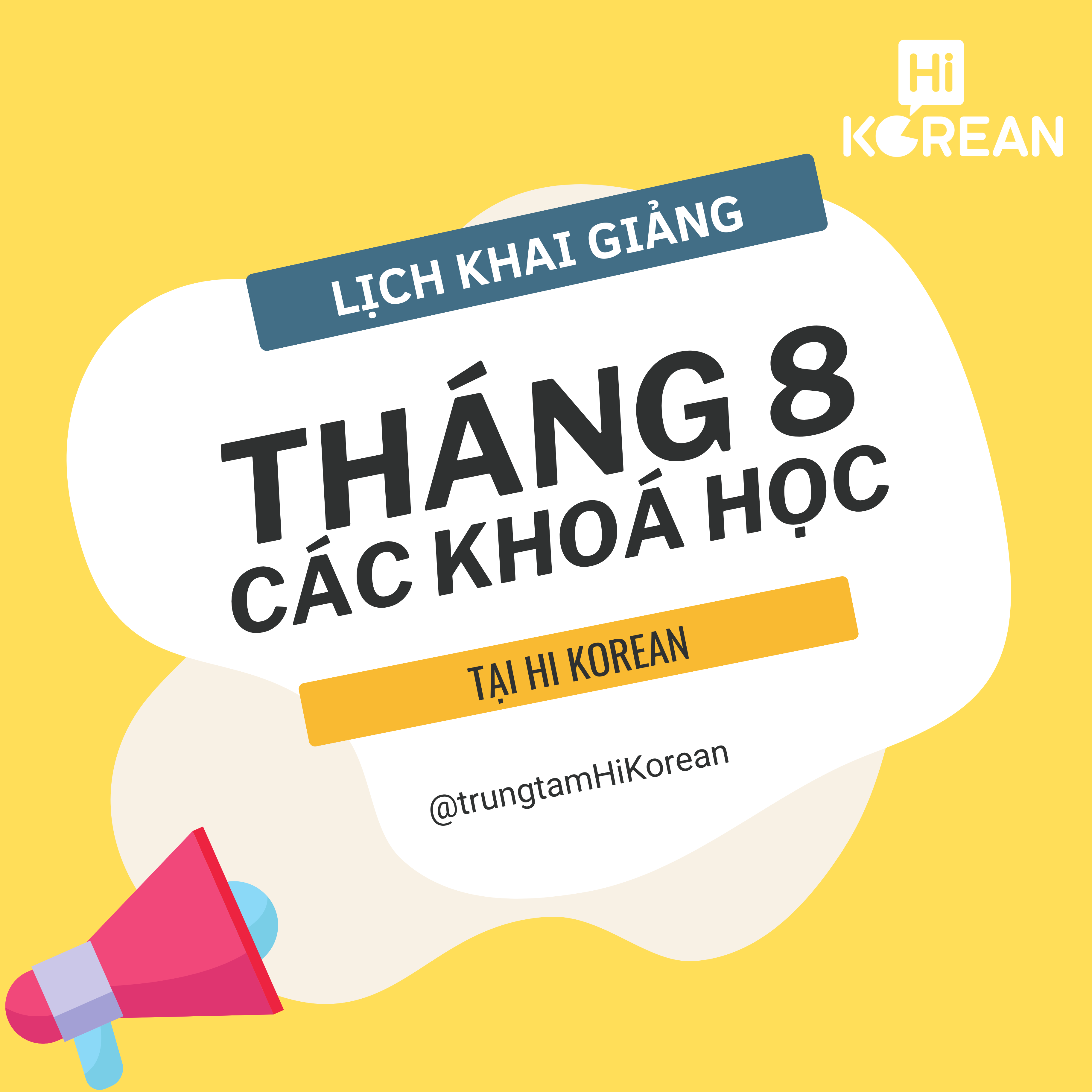 LỊCH KHAI GIẢNG THÁNG 8 ĐÃ CÓ - GHI DANH NGAY